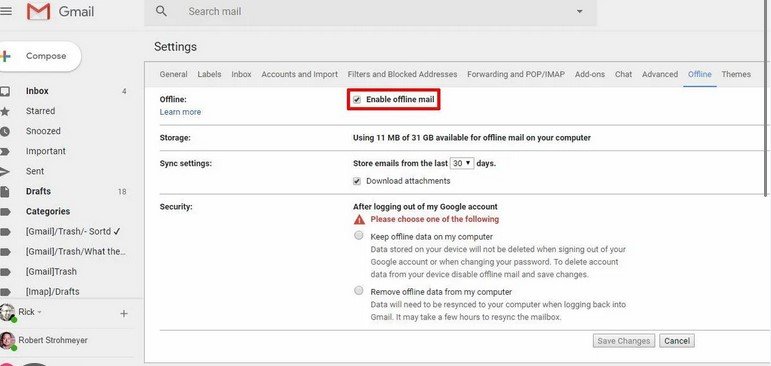 How to Use Gmail Offline Mode